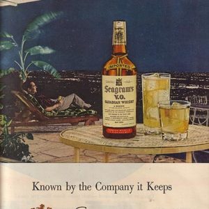 Seagram’s Whiskey Ad September 1954