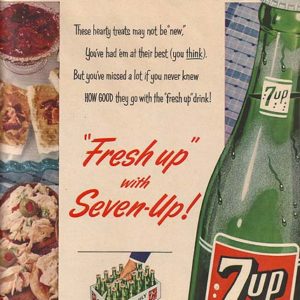 Seven-Up Ad February 1955