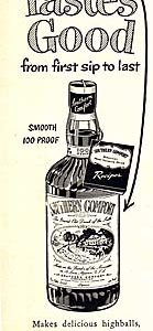 Southern Comfort Whiskey Ad 1950