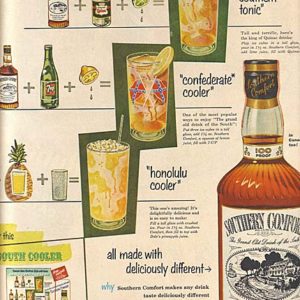 Southern Comfort Whiskey Ad July 1953