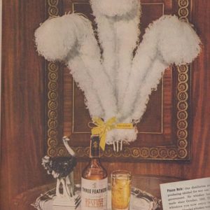 Three Feathers Whiskey Ad June 1944