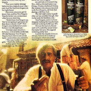 Two Fingers Tequila Ad 1977