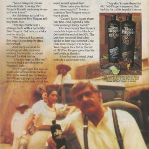 Two Fingers Tequila Ad June 1977