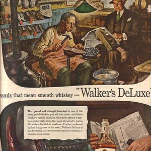 Walker's DeLuxe Bourbon Whiskey Ad 1944