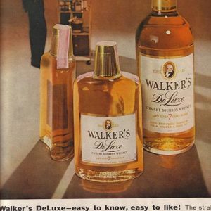 Walker's DeLuxe Bourbon Whiskey Ad 1959