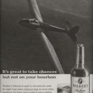 Walker's DeLuxe Bourbon Whiskey Ad 1960