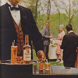 Walker’s DeLuxe Bourbon Whiskey Ad 1965