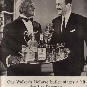 Walker's DeLuxe Bourbon Whiskey Ad November 1955