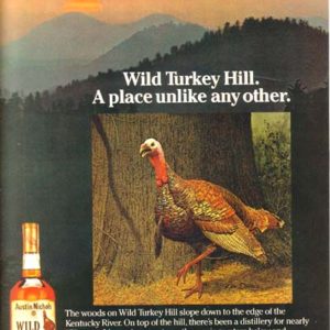 Wild Turkey Bourbon Whiskey Ad 1984