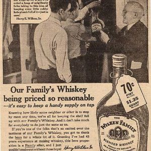 Wilken Family Whiskey Ad 1936