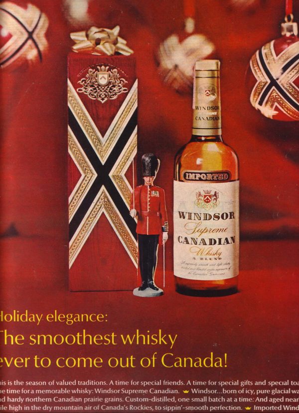 Windsor Canadian Whiskey Ad December 1968