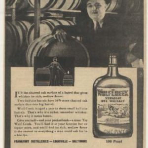 Wolf Creek Whiskey Ad 1936