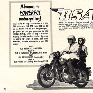 BSA Ad 1967