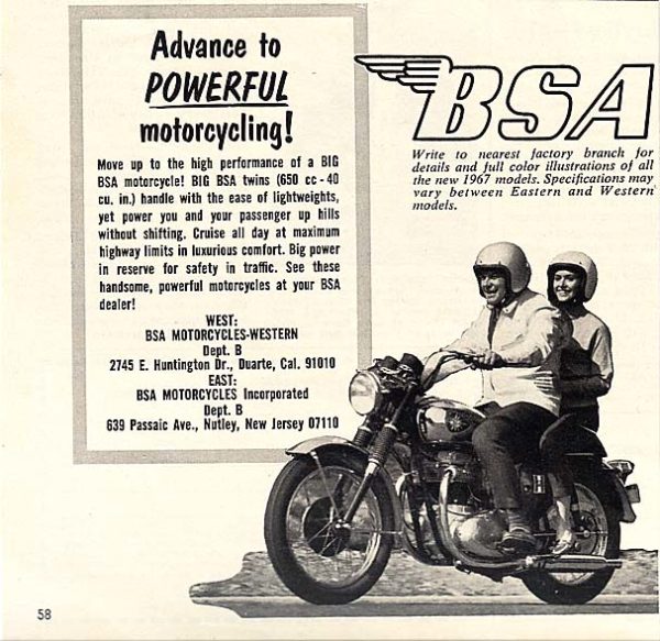 BSA Ad 1967