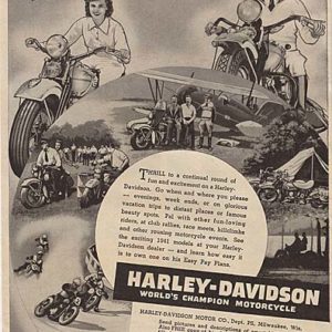 Harley-Davidson Ad 1941