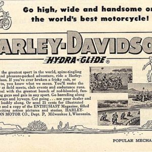 Harley-Davidson Ad 1952