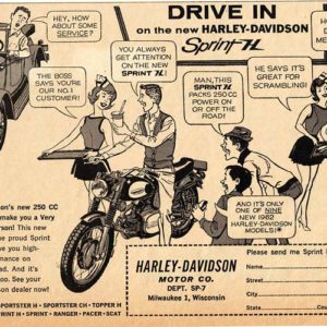 Harley-Davidson Ad 1962