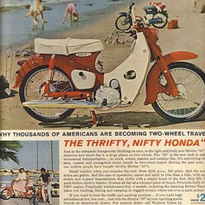 Honda Motorcycle Ad 1962