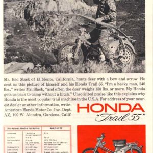 Honda Motorcycle Ad 1964 April