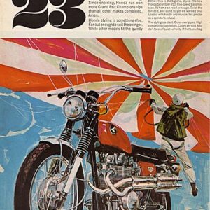 Honda Motorcycle Ad 1968