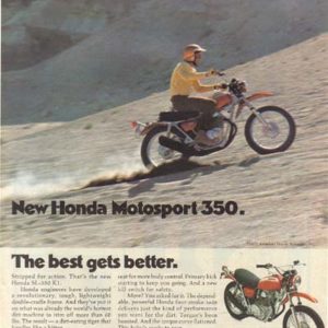 Honda Motorcycle Ad 1971