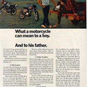 Honda Motorcycle Ad 1973