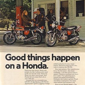 Honda Motorcycle Ad 1974