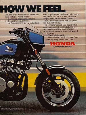 Honda Motorcycle Ad 1984 2