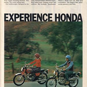 Honda Motorcycle Ad April 1973