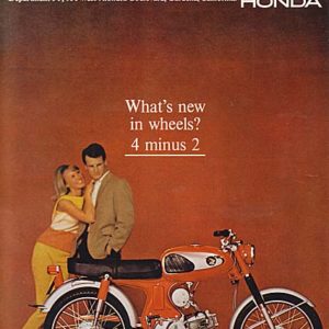 Honda Motorcycle Ad August 1965