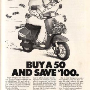 Honda Motorcycle Ad January 1984