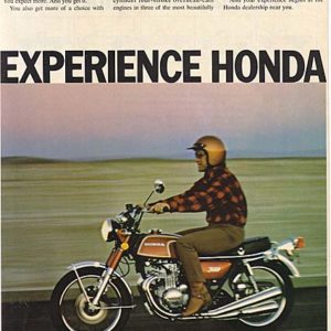 Honda Motorcycle Ad May 1973