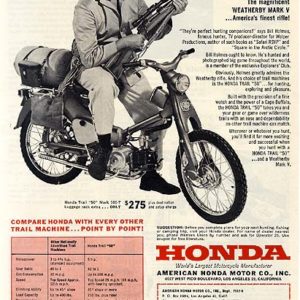 Honda Motorcycle Ad September 1962