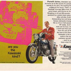 Kawasaki Motorcycle Ad 1968