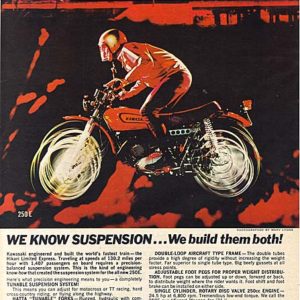 Kawasaki Motorcycle Ad 1971
