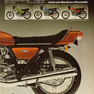 Kawasaki Motorcycle Ad 1973 1
