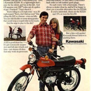 Kawasaki Motorcycle Ad 1980