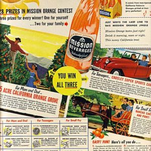 Mission Orange Ad 1952