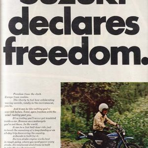 Suzuki Motorcycle Ad 1971