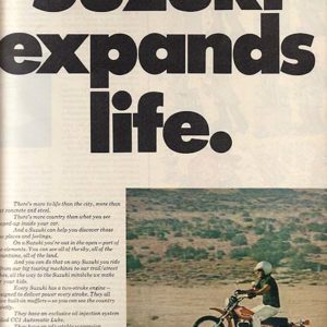 Suzuki Motorcycle Ad 1972