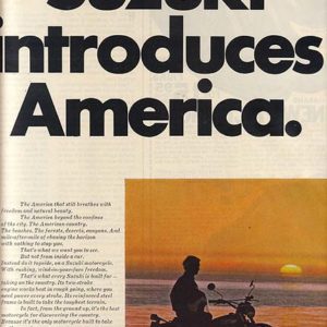 Suzuki Motorcycle Ad April 1971