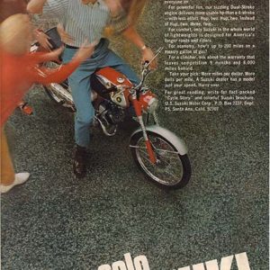 Suzuki Motorcycle Ad May 1966