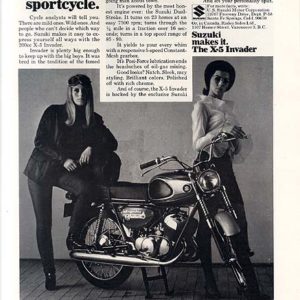 Suzuki Motorcycle Ad May 1968