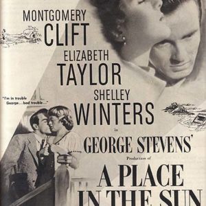 A Place In The Sun Movie Ad 1951