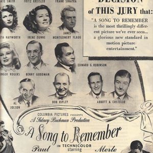 A Song To Remember Movie Ad 1945