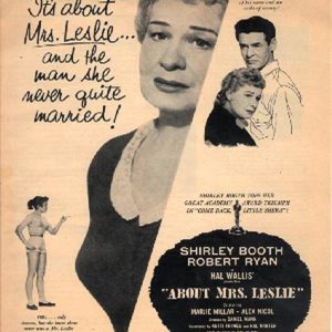 About Mrs. Leslie Movie Ad 1954
