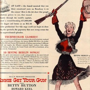 Annie Get Your Gun Movie Ad 1950