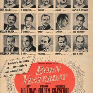 Born Yesterday Movie Ad 1951