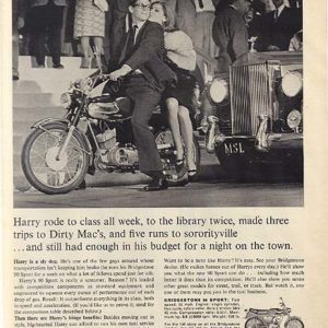 Bridgestone Motorcycle Ad 1966