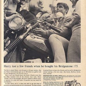 Bridgestone Motorcycle Ad August 1966